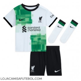 Camisa de Futebol Liverpool Darwin Nunez #9 Equipamento Secundário Infantil 2023-24 Manga Curta (+ Calças curtas)